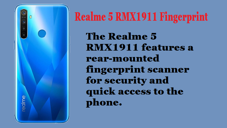 Realme 5 RMX1911 Fingerprint & Sensor