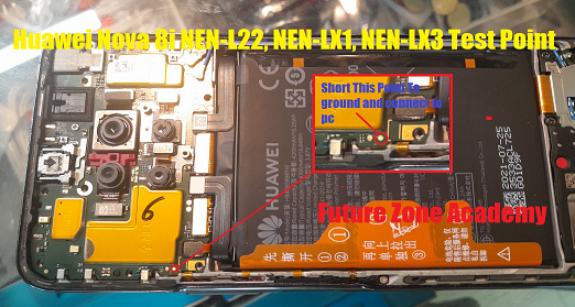 Huawei Nova 8i NEN-L22, NEN-LX1, NEN-LX3 Test Point