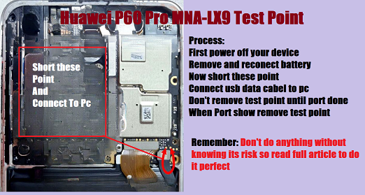 Huawei P60 Pro MNA-LX9 Test Point