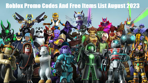 Roblox Promo Codes And Free Items List August 2023